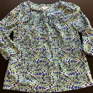 Beautiful Vineyard Vines blouse ¾ sleeve size SM